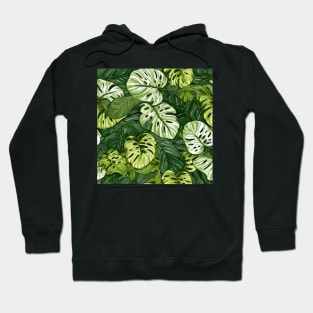 variegated monstera pattern Hoodie